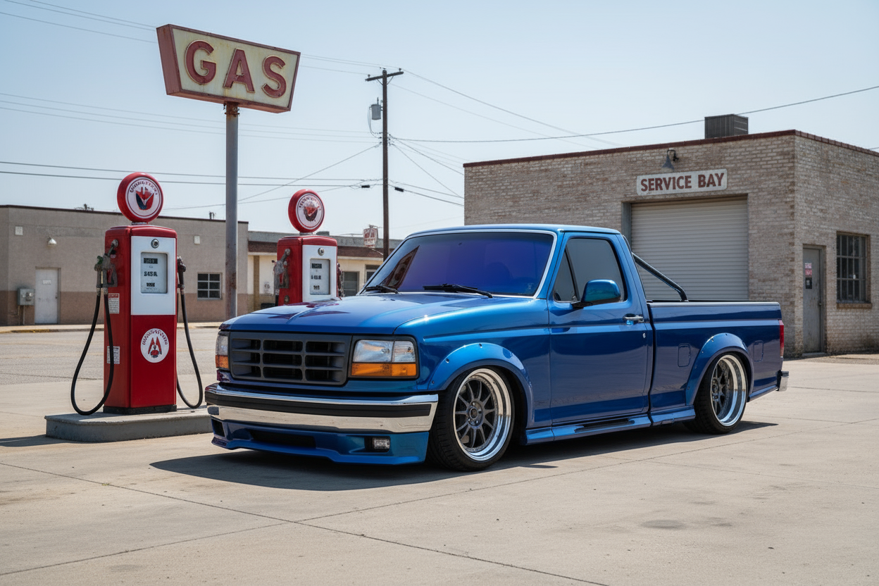 put it at the gas station